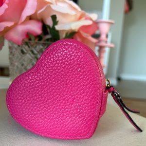 Pink Heart-Shaped Travel Jewelry Case